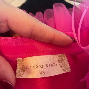 Altar'd State Fuchsia Tulle Dress XS